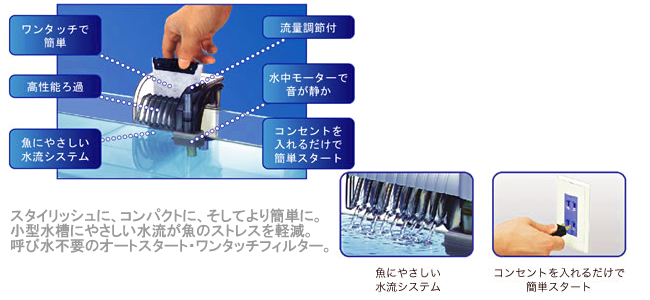 テトラ オートワンタッチフィルター・AT-20（15～32cm水槽用）